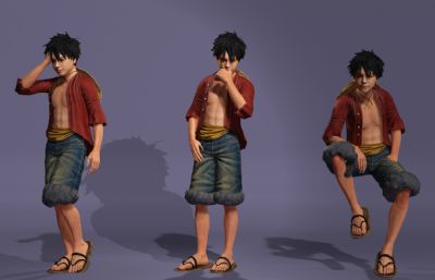 路飞真人版 动漫卡通主角跳舞《极乐净土》