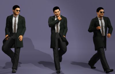 经典港片《英雄本色》发哥 风衣墨镜男神小马哥 数字人