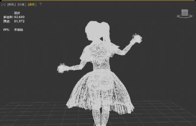 美依礼芽写实模型,比斯姬造型,萝莉数字人跳舞《极乐净土》