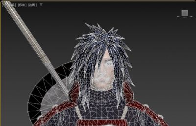 宇智波斑 动漫卡通boss虚拟人 帅哥男神数字人带绑定