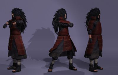 宇智波斑 动漫卡通boss虚拟人 帅哥男神数字人带绑定