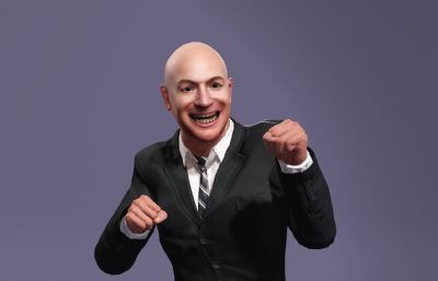 亚马逊创始人贝索斯 光头大亨 直播虚拟人