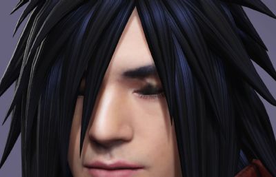 宇智波斑 动漫卡通boss虚拟人 帅哥男神数字人带绑定