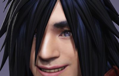 宇智波斑 动漫卡通boss虚拟人 帅哥男神数字人带绑定