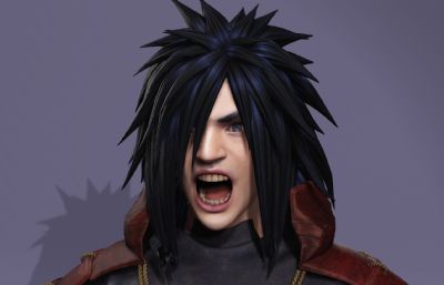 宇智波斑 动漫卡通boss虚拟人 帅哥男神数字人带绑定