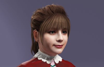 美依礼芽写实模型,比斯姬造型,萝莉数字人跳舞《极乐净土》