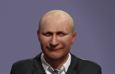 俄罗斯硬汉大帝普京虚拟人 写实政治男性 全身绑定