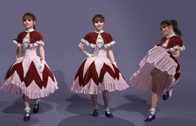 美依礼芽写实模型,比斯姬造型,萝莉数字人跳舞《极乐净土》