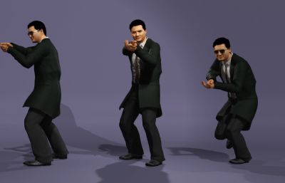 经典港片《英雄本色》发哥 风衣墨镜男神小马哥 数字人