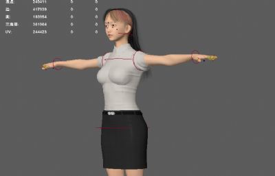 公务员行政专员 写实职业女性 衬衣女青年