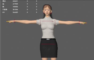 公务员行政专员 写实职业女性 衬衣女青年