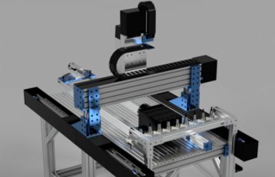 带四轴自动换刀的数控雕刻机