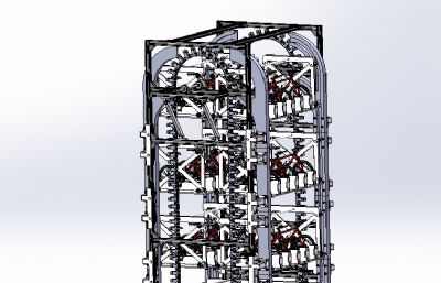 垂直循环自行车停放机构