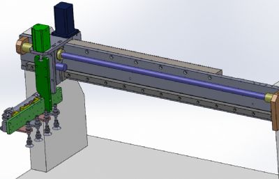 齿轮齿条驱动的上料机械手