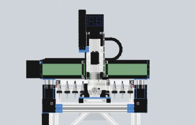 带四轴自动换刀的数控雕刻机