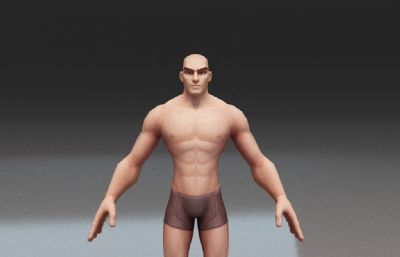 卡通男角色人体