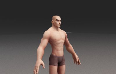 卡通男角色人体