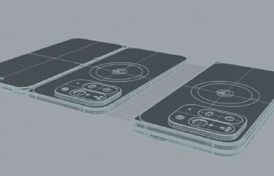 谷歌Pixel 10 Pro Fold手机3D模型