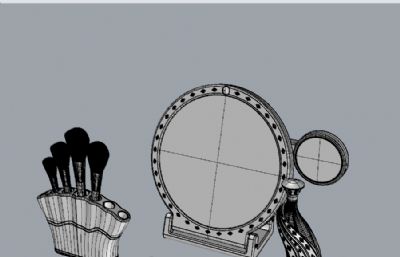 文创化妆美妆用品-孔雀元素