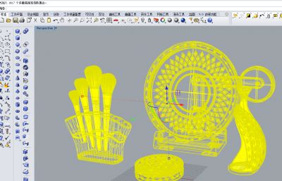文创化妆美妆用品-孔雀元素