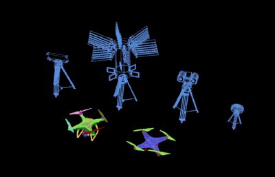 无人机 电侦测 光谱探测  全频全向压制 探测雷达设备