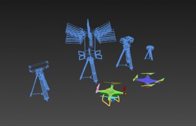 无人机 电侦测 光谱探测  全频全向压制 探测雷达设备