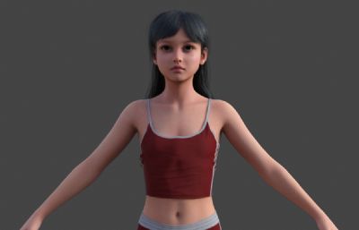 居家短衣短裤漂亮女孩 亚洲女性人物