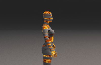 女火木乃伊游戏怪物塌陷模型