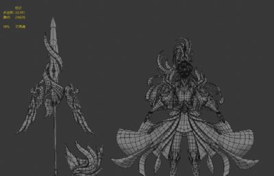 霸气的卡通女将军