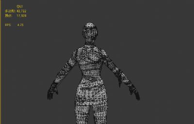 女火木乃伊游戏怪物塌陷模型