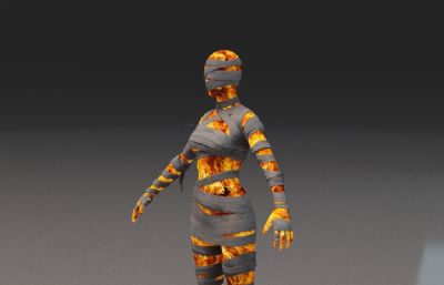 女火木乃伊游戏怪物塌陷模型