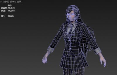 黑丝小姐姐 动漫校服女孩