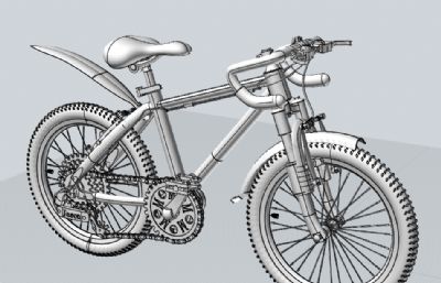 山地自行车模型