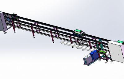 激光打标止挡升降一体化流水线体