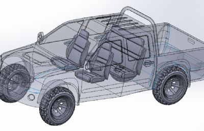 五十铃DMAX皮卡车模型