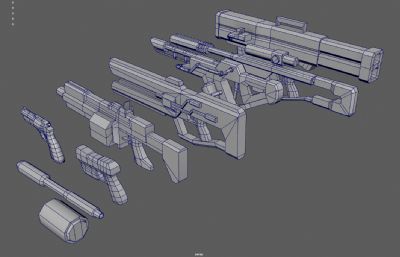 科幻突击步枪 游戏枪械 未来武器