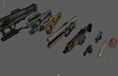 科幻突击步枪 游戏枪械 未来武器