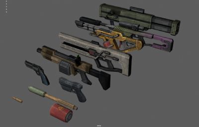 科幻突击步枪 游戏枪械 未来武器