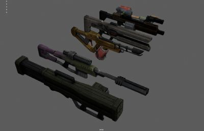 科幻突击步枪 游戏枪械 未来武器