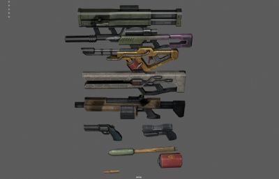 科幻突击步枪 游戏枪械 未来武器