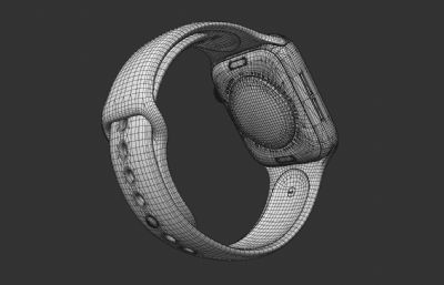 苹果Apple Watch se3智能手表C4D模型