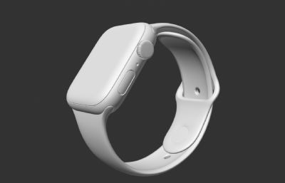 苹果Apple Watch se3智能手表C4D模型