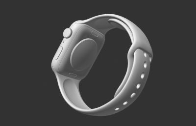 苹果Apple Watch se3智能手表C4D模型