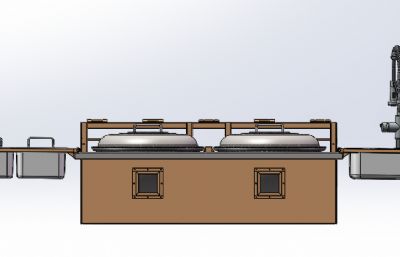 野战轻型炊事车后置炊事灶