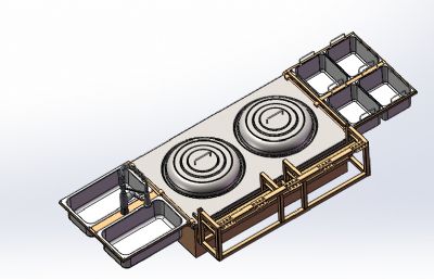 野战轻型炊事车后置炊事灶