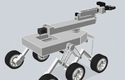 带机械臂悬挂探测车