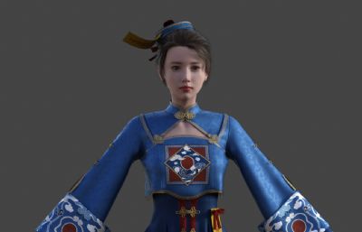 cosplay女僵女 美女演服 角色扮演数字人