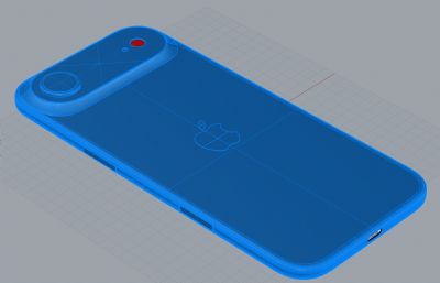 最精细的iPhone17 Air keyshot,rhino模型