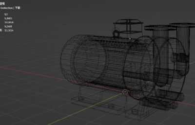 真空泵blender模型