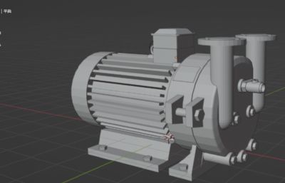 真空泵blender模型